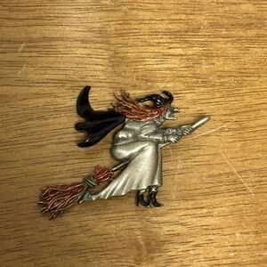 Vintage Witch Brooch
